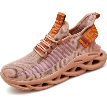 Pánské tenisky Pánské sportovní tenisky s prodyšnou platformou Barva: Hnědá, Velikost: 45