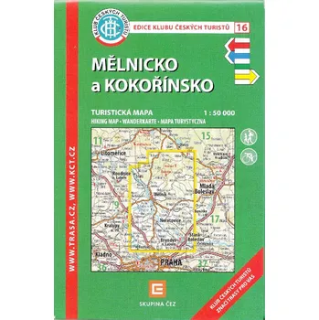 Mělnicko a Kokořínsko - mapa KČT 1:50 000 číslo 16 - 9. vydání 2023 - Klub Českých Turistů