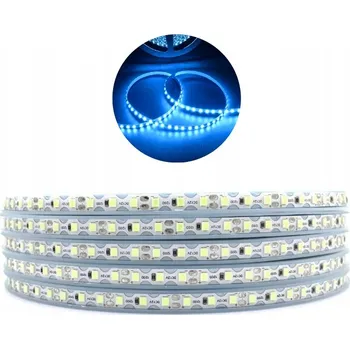 LED páska LED pásek S Shape 2835 Ledově Modrá Ice Blue 120 LED/m 12V 6mm Ohybatelný Flexibilní 5m