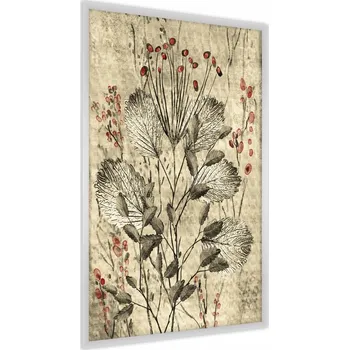 Obraz Plakát na zeď LISTY Borůvky Retro Malba 50x70