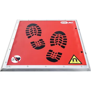 Rohožka SOLLAU Nerezová magnetická rohož bez drapáku Katalogové číslo: MM 1000x1000 N