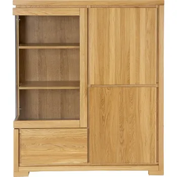 Knihovna CLASSIC Rohová vitrína levá Dub