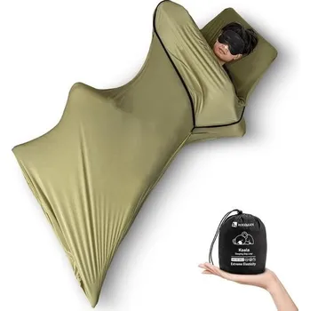 Spacák HIKEMAN Lehká vložka do spacího pytle - Přenosná cestovní vložka do spacího pytle, 210x80cm