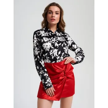 Dámská sukně Sinsay - Mini sukně s ozdobným vázáním - červená - 3915B-33X - 3915B-33X-XXS