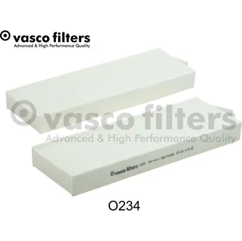 Ventilátor topení a klimatizace Filtr, vzduch v interiéru VASCO O234