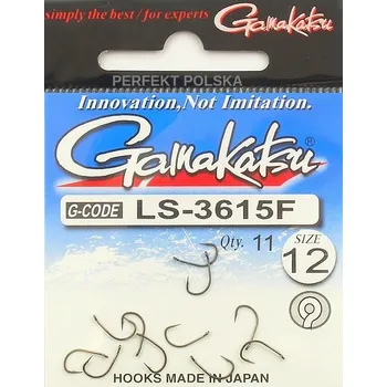 Rybářský háček Háčky na zem, muškařské háčky, háčky na led, přívlačové háčky, háčky na plovoucí háčky, protihroté Gamakatsu LS-3615F 11 ks