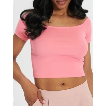 Dámské tričko Sinsay - Tričko s krátkým rukávem - broskvová - 8661J-24X - 8661J-24X-L-1