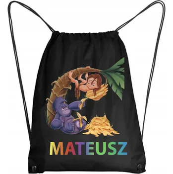 Školní Vak/Batoh na Tělocvik do Školky Školy TARZAN GORILA + JMÉNO