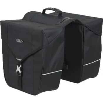 brašna na kolo Dvojitá brašna Norco Class.série cerná, 34x34x14cm, 2x14l, 1955g