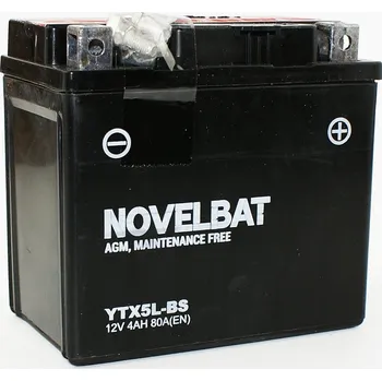 Motobaterie NOVELBAT YTX5L-BS 12V 4Ah 80A