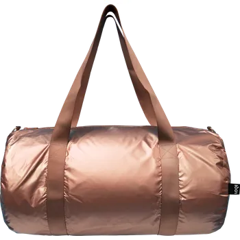 LOQI, Cestovní taška LOQI Weekender Metallic, recyklovaná, růžové zlato - Formadore