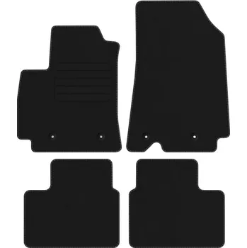 autokoberec Velurové autokoberce s upevněním v sadě Edecor