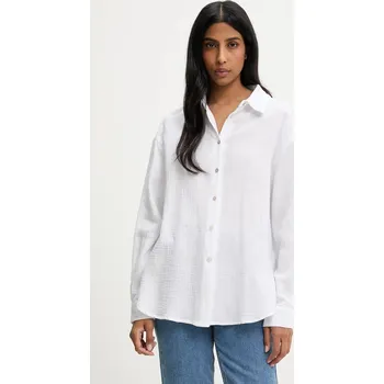Dámská košile Bavlněná košile Answear.LAB dámská, bílá barva, relaxed, s klasickým límcem 15335.2..fh 00X, vel. L