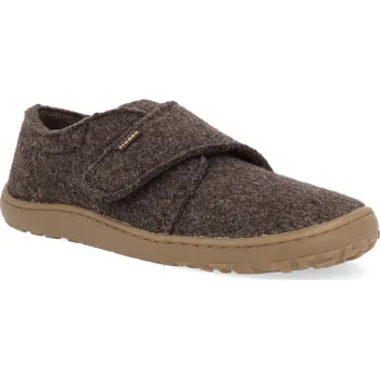 Dívčí obuv Barefoot přezůvky Froddo - Wooly vlněné hnědé Velikost: 37