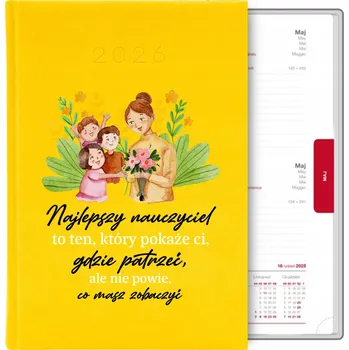 Kalendář Knižkový kalendář 2026 A5 žlutý