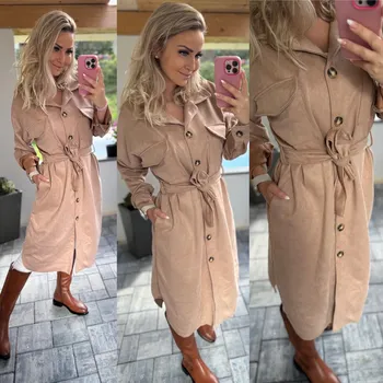 Dámský kabát Podzimní kabátek AUTUMN Barva: Světle hnědá