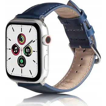 Řemínek na hodinky Beline kožený řemínek pro Apple Watch 38/40/41mm modrý / modrá