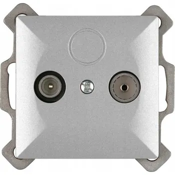 Elektrická zásuvka Anténní zásuvka nástěnná Abex šedá