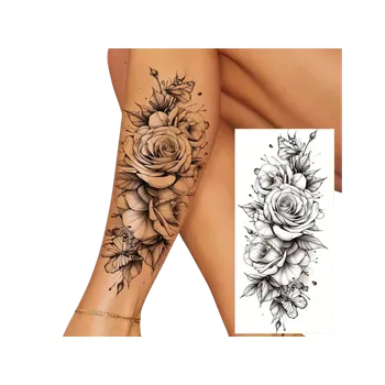Karnevalový doplněk dovoz Tetování růže Barva: 1