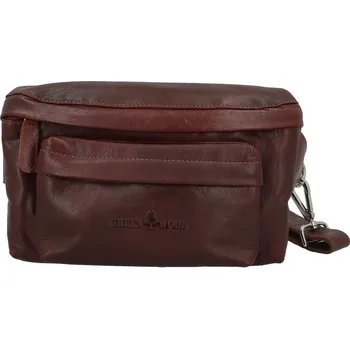 Ledvinka Moderní dámská kožená kabelko-ledvinka GW Jenifer, koňaková