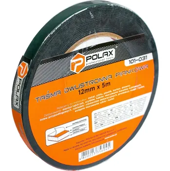 Lepicí páska Oboustranná pěnová páska POLAX 12 mm x 5 m
