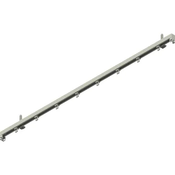 Garnýž Záclonová kolejnička Linea 30-stropní,osazená Barva: ALU - broušený hliník, Délka: 350 cm, montáž: stropní