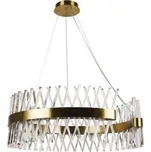 LED Stmívatelný lustr na lanku LED/175W/230V 3000-6500K zlatá + dálkové ovládání