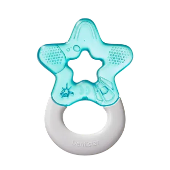 dudlíky Dentistar Cooling Teether, chladicí kousátko od 3 měsíců, modré