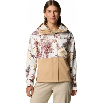 Dámská větrovka Dámská nepromokavá bunda Columbia Hikebound Printed Jkt - sea salt XL