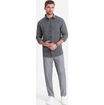 Pánské kalhoty OMBRE OM-PACP-0157 GREY XXL