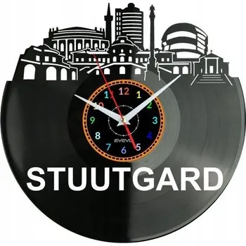 Hodiny Stuttgart Germany Nástěnné Hodiny Vinylová Deska Moderní Dekorativní Na Zeď