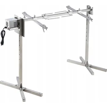 Zahradní gril Gril s rožněm SucceBuy nerezová ocel 52 W 60 kg 1160 mm