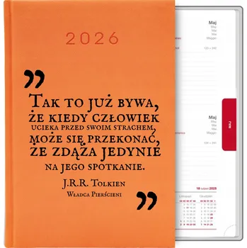 Kalendář Knižkový kalendář 2026 A5 oranžový