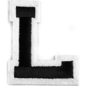Textilní nažehlovací páska Nažehlovačka písmena Varianta: 12 "L" černá, Balení: 10 ks