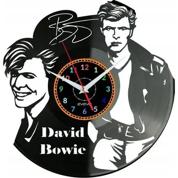 Hodiny DAWID BOWIE HODINY NÁSTĚNNÉ DEKORATIVNÍ MODERNÍ VINYLOVÁ DESKA