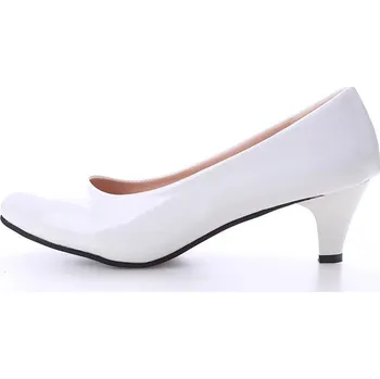 Dámské lodičky elegantní lodičky na vysokém úzkém podpatku Barva: Bílá, Velikost: 35