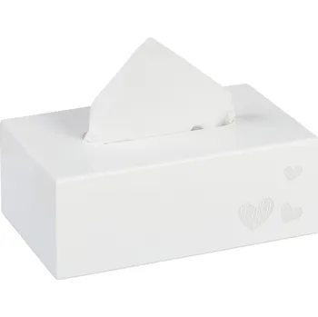 Zásobník na papírové ručníky RELAXDAYS BÍLÁ KRABIČKA NA PAPÍROVÉ KAPESNÍKY