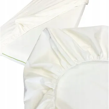 Prostěradlo Prostěradlo s gumou 60x120 100% Bavlna Bílé prostěradlo do postýlky