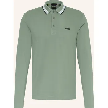 Pánská košile Boss Pánská Polokošile Z Piké Plisy Regular Fit, zelená, XXL