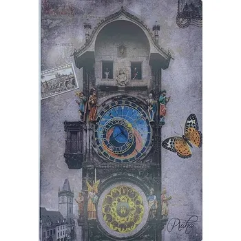 Obraz Plechová cedule Praha