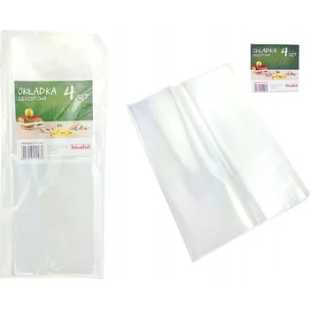 Sešit Průhledný obal A4 na sešit/knihu, sada 4 ks