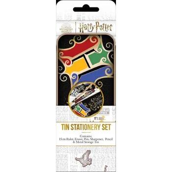 Penál Harry Potter - Školní pouzdro plechové s náplní