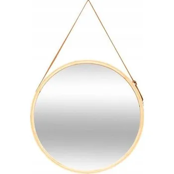 Zrcadlo Zrcadlo 5five Simply Smart nástěnné kulaté s dřevěným rámem 500 x 500 mm