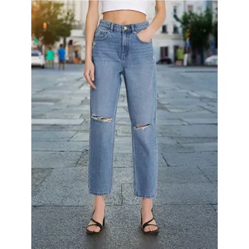 Sinsay - Mom džíny - modrá - ZB009-55J - ZB009-55J-32-1