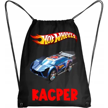 Školní Vak/Batoh na Tělocvik do Školky Školy HOT WHEELS AUTA + JMÉNO 6