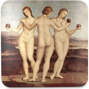 Podtácek Podložka pod hrnek Tři grácie Rafael Santi