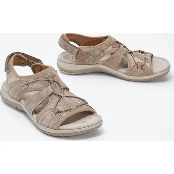 Dámské sandále Pohodlné dámské sandály na léto a plážové procházky Barva: Khaki, Velikost: 41