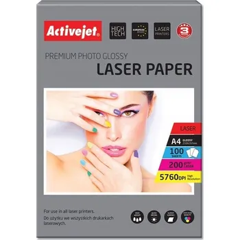 Fotopapír Fotografický papír lesklý ActiveJet A4 200 g/m2 100 ks
