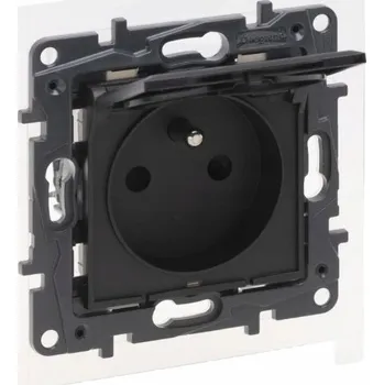 Elektrická zásuvka Černá nástěnná Elektrická Zásuvka Legrand