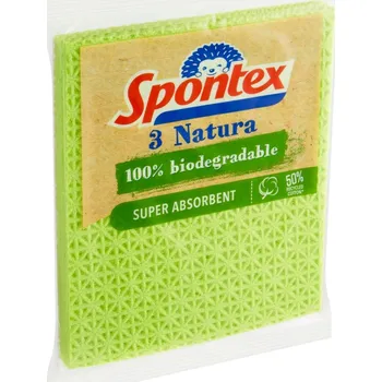 Houbička Spontex houbová utěrka Natura (3ks/bal)